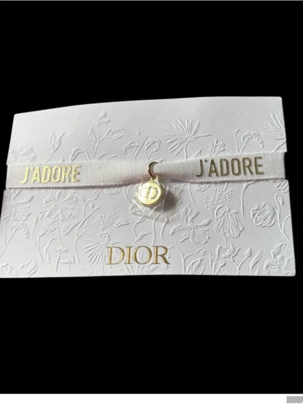 Dior Gold Round CD Logo Charm Pendant - Picture 5 of 7